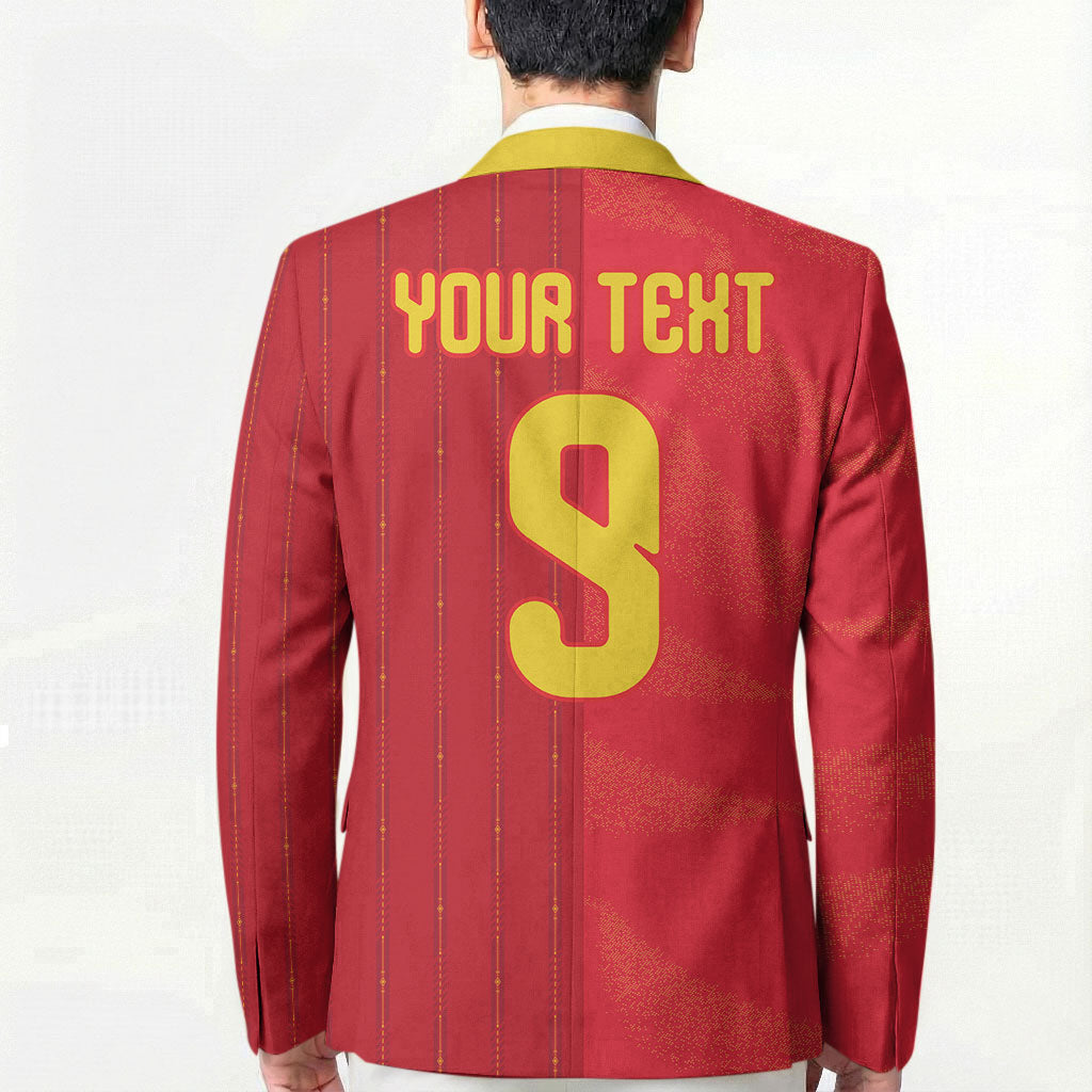 Custom Spain Football Blazer World Champions and Kings of Europe