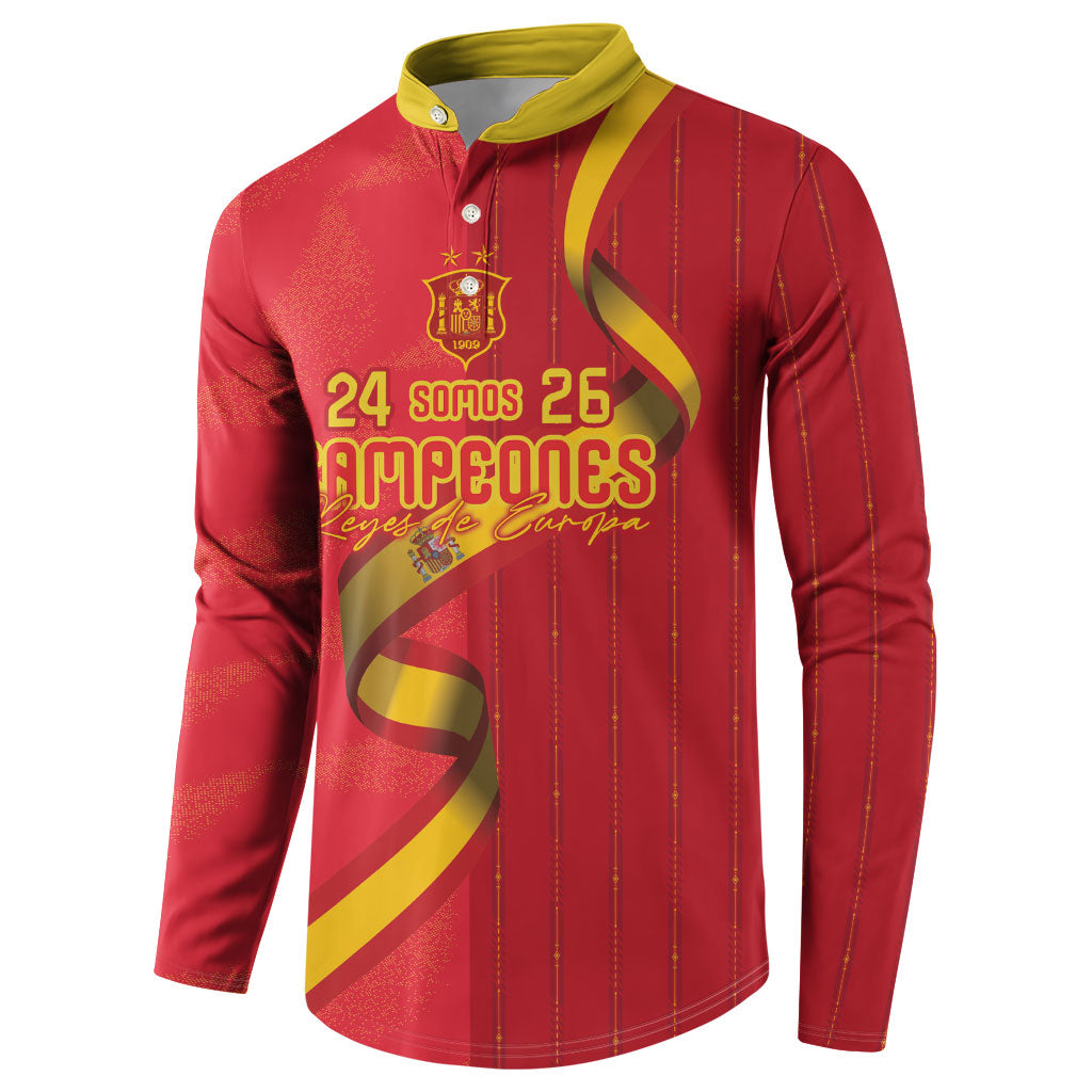 Custom Spain Football Button Sweatshirt World Champions and Kings of Europe