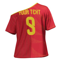 Custom Spain Football Cross Shoulder Shirt World Champions and Kings of Europe