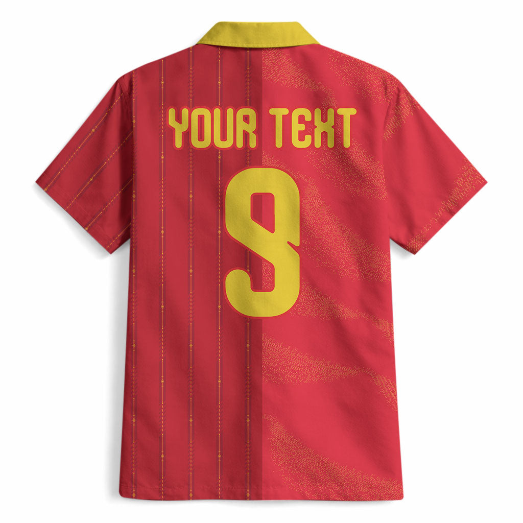 Custom Spain Football Hawaiian Shirt World Champions and Kings of Europe
