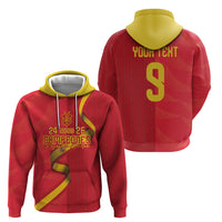 Custom Spain Football Hoodie World Champions and Kings of Europe