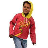 Custom Spain Football Kid Hoodie World Champions and Kings of Europe