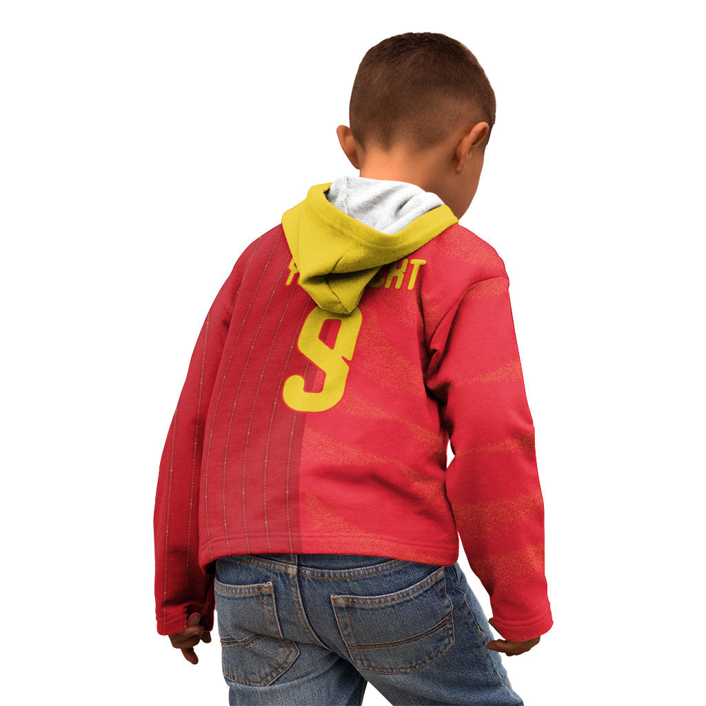 Custom Spain Football Kid Hoodie World Champions and Kings of Europe