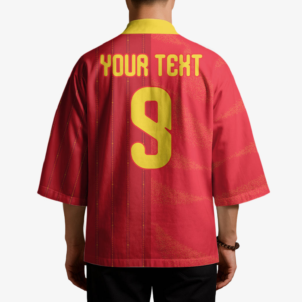 Custom Spain Football Kimono World Champions and Kings of Europe