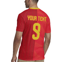 Custom Spain Football Rugby Jersey World Champions and Kings of Europe