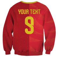 Custom Spain Football Sweatshirt World Champions and Kings of Europe