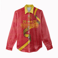 Custom Spain Football Women Casual Shirt World Champions and Kings of Europe