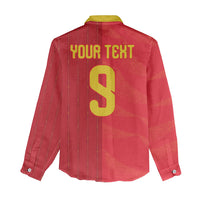 Custom Spain Football Women Casual Shirt World Champions and Kings of Europe