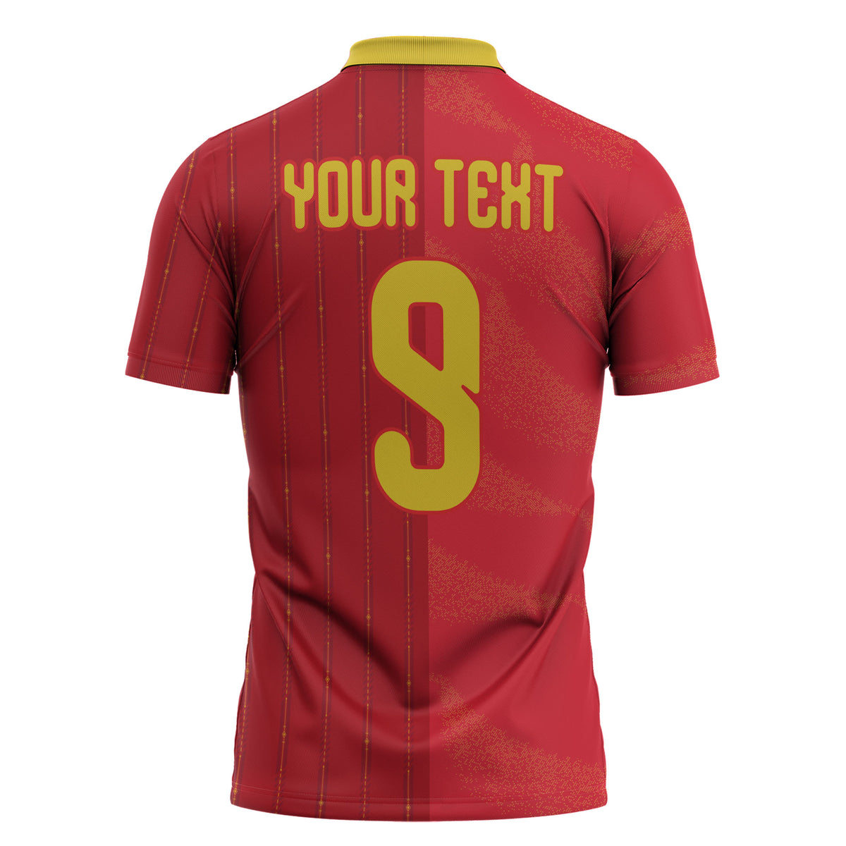 Custom Spain Football Zipper Polo Shirt World Champions and Kings of Europe