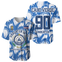 Cape Verde Football Baseball Jersey Blue Sharks - Unbeaten in 90 Minutes