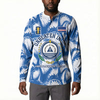 Cape Verde Football Button Sweatshirt Blue Sharks - Unbeaten in 90 Minutes