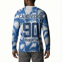 Cape Verde Football Button Sweatshirt Blue Sharks - Unbeaten in 90 Minutes