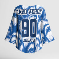 Cape Verde Football Kimono Sleeve Blouse Blue Sharks - Unbeaten in 90 Minutes