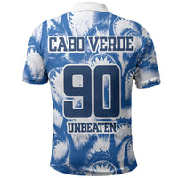 Cape Verde Football Polo Shirt Blue Sharks - Unbeaten in 90 Minutes