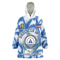Cape Verde Football Wearable Blanket Hoodie Blue Sharks - Unbeaten in 90 Minutes