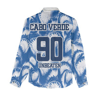 Cape Verde Football Women Casual Shirt Blue Sharks - Unbeaten in 90 Minutes