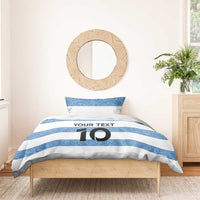 Custom Argentina Rugby 2024 Bedding Set Vamos Los Pumas with Jaguar and Floral Pattern - Wonder Print Shop