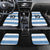 Custom Argentina Rugby 2024 Car Mats Vamos Los Pumas with Jaguar and Floral Pattern - Wonder Print Shop