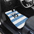 Custom Argentina Rugby 2024 Car Mats Vamos Los Pumas with Jaguar and Floral Pattern - Wonder Print Shop