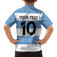Custom Argentina Rugby 2024 Family Matching Long Sleeve Bodycon Dress and Hawaiian Shirt Vamos Los Pumas with Jaguar and Floral Pattern - Wonder Print Shop