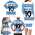 Custom Argentina Rugby 2024 Family Matching Long Sleeve Bodycon Dress and Hawaiian Shirt Vamos Los Pumas with Jaguar and Floral Pattern - Wonder Print Shop