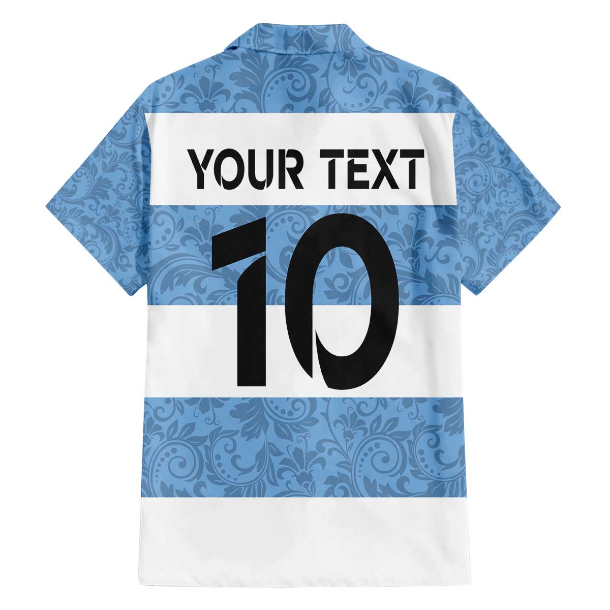 Custom Argentina Rugby 2024 Family Matching Off Shoulder Short Dress and Hawaiian Shirt Vamos Los Pumas with Jaguar and Floral Pattern - Wonder Print Shop