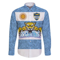 Custom Argentina Rugby 2024 Family Matching Puletasi and Hawaiian Shirt Vamos Los Pumas with Jaguar and Floral Pattern - Wonder Print Shop
