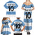 Custom Argentina Rugby 2024 Family Matching Summer Maxi Dress and Hawaiian Shirt Vamos Los Pumas with Jaguar and Floral Pattern - Wonder Print Shop
