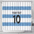 Custom Argentina Rugby 2024 Shower Curtain Vamos Los Pumas with Jaguar and Floral Pattern