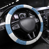 Argentina Rugby 2024 Steering Wheel Cover Vamos Los Pumas with Jaguar and Floral Pattern - Wonder Print Shop