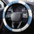 Argentina Rugby 2024 Steering Wheel Cover Vamos Los Pumas with Jaguar and Floral Pattern - Wonder Print Shop
