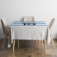Custom Argentina Rugby 2024 Tablecloth Vamos Los Pumas with Jaguar and Floral Pattern - Wonder Print Shop