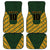 Custom South Africa Rugby 2024 Car Mats Go Champion Springboks and Kente Pattern - Wonder Print Shop