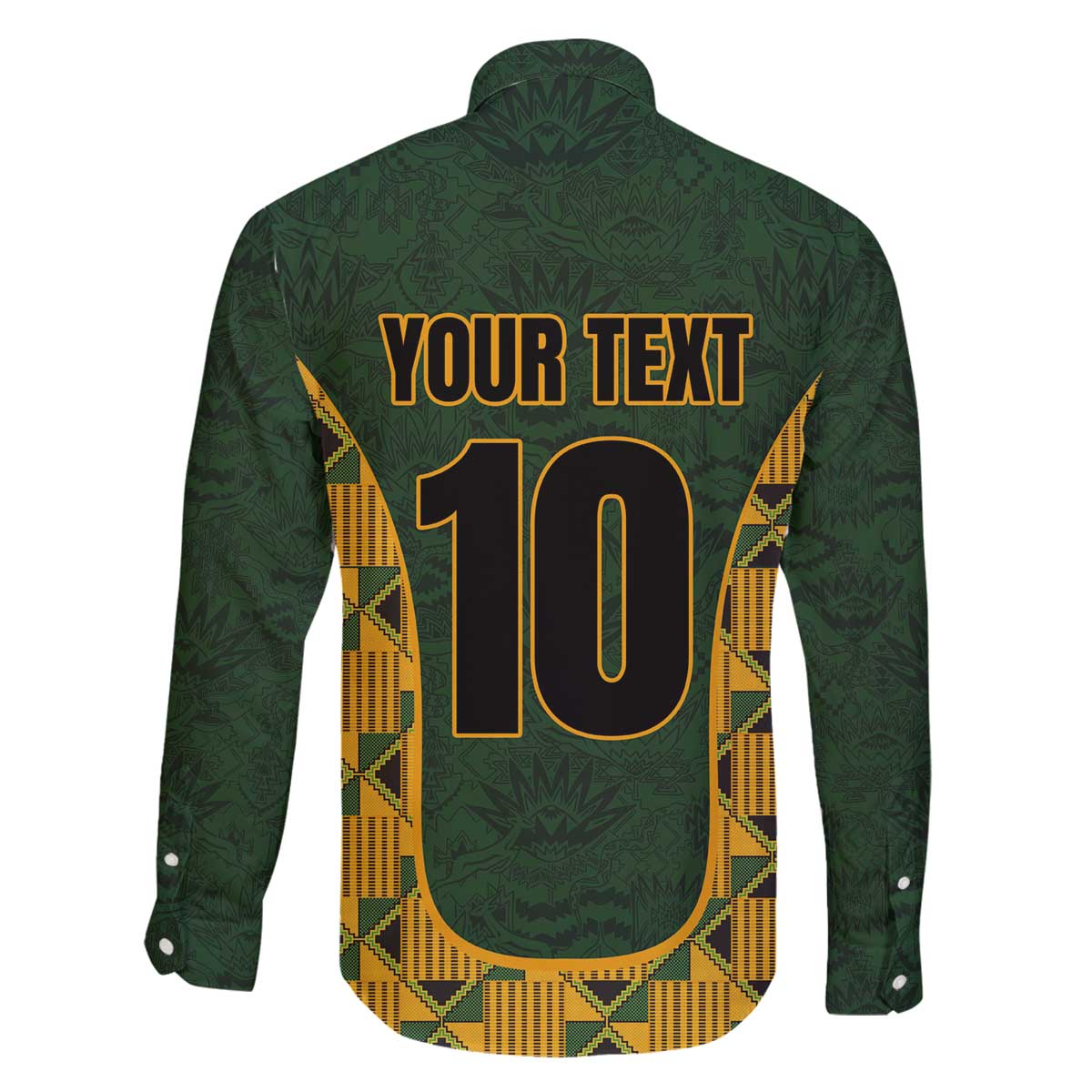 Custom South Africa Rugby 2024 Family Matching Puletasi and Hawaiian Shirt Go Champion Springboks and Kente Pattern - Wonder Print Shop