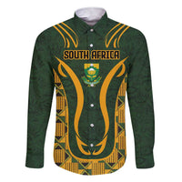 Custom South Africa Rugby 2024 Family Matching Short Sleeve Bodycon Dress and Hawaiian Shirt Go Champion Springboks and Kente Pattern - Wonder Print Shop