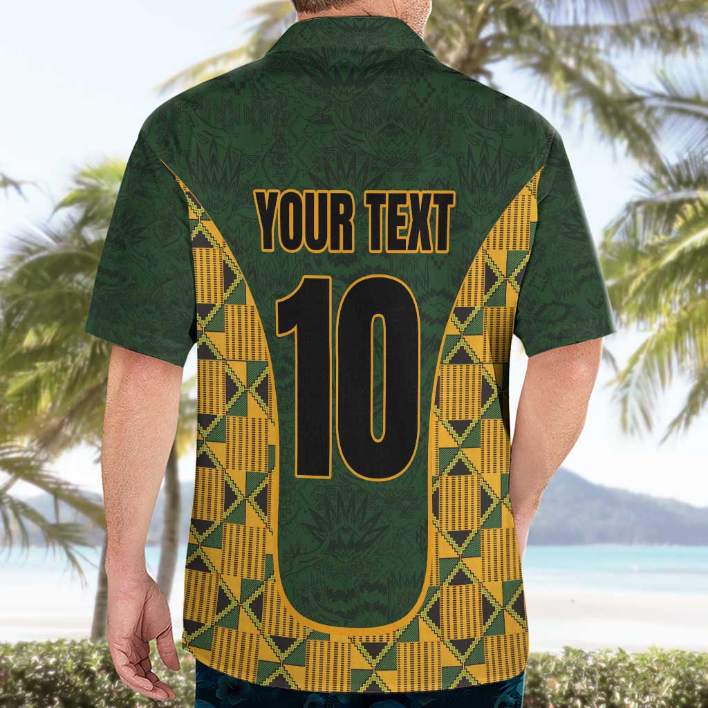 Custom South Africa Rugby 2024 Hawaiian Shirt Go Champion Springboks and Kente Pattern - Wonder Print Shop