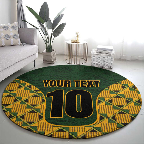 Custom South Africa Rugby 2024 Round Carpet Go Champion Springboks and ...