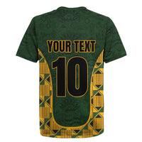Custom South Africa Rugby 2024 Rugby Jersey Go Champion Springboks and Kente Pattern - Wonder Print Shop