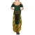 Custom South Africa Rugby 2024 Summer Maxi Dress Go Champion Springboks and Kente Pattern - Wonder Print Shop