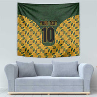 Custom South Africa Rugby 2024 Tapestry Go Champion Springboks and Kente Pattern - Wonder Print Shop
