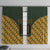 Custom South Africa Rugby 2024 Window Curtain Go Champion Springboks and Kente Pattern - Wonder Print Shop