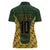 Custom South Africa Rugby 2024 Women Polo Shirt Go Champion Springboks and Kente Pattern - Wonder Print Shop