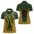 Custom South Africa Rugby 2024 Women Polo Shirt Go Champion Springboks and Kente Pattern - Wonder Print Shop