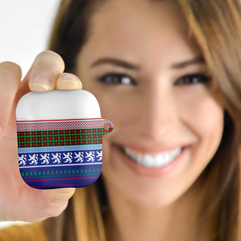 Scottish Christmas AirPods Case Xmas Royal Lions and Tartan - Wonder Print Shop
