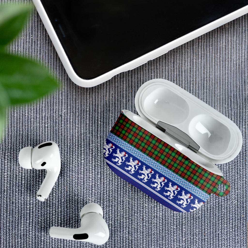 Scottish Christmas AirPods Case Xmas Royal Lions and Tartan - Wonder Print Shop