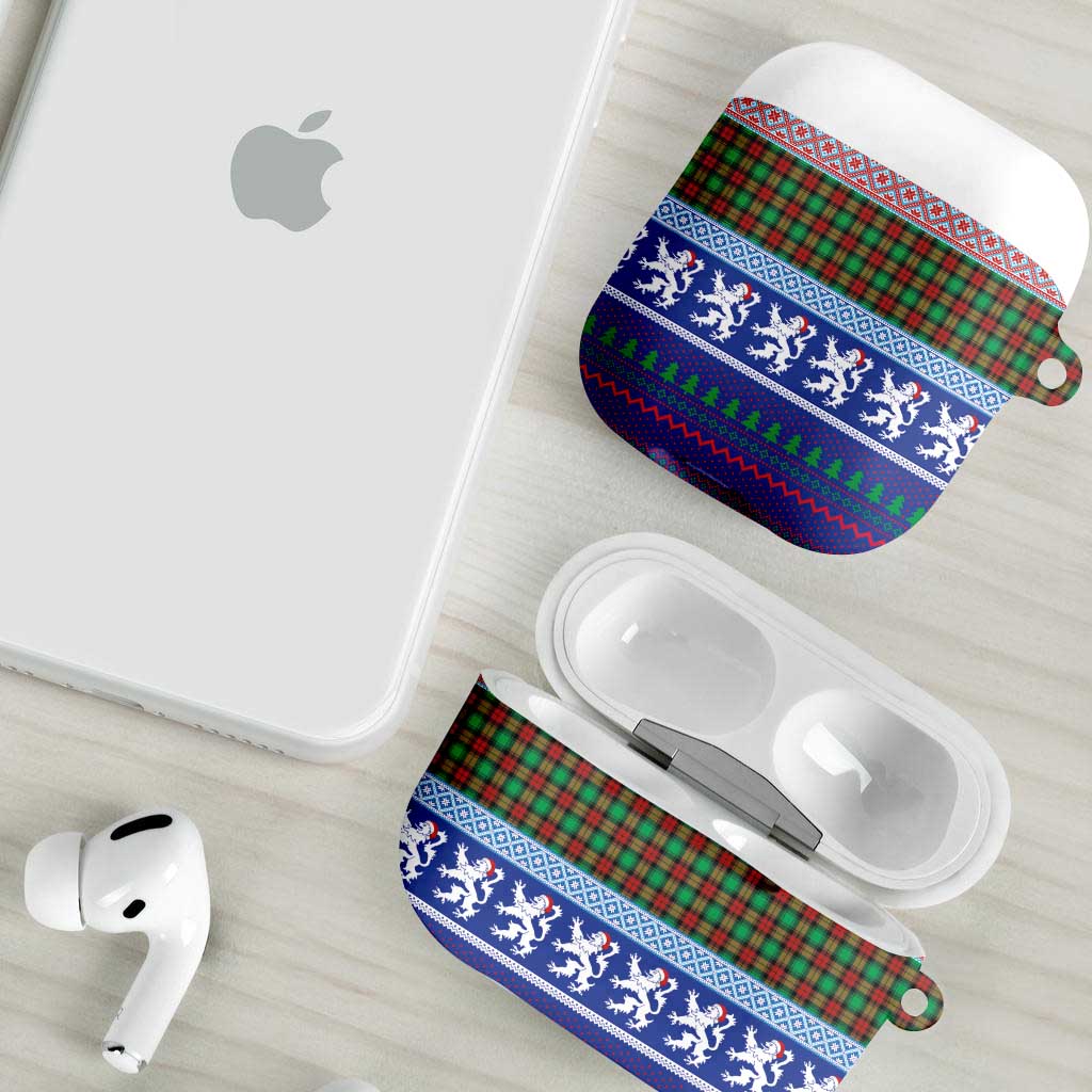 Scottish Christmas AirPods Case Xmas Royal Lions and Tartan - Wonder Print Shop