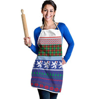 Scottish Christmas Apron Xmas Royal Lions and Tartan - Wonder Print Shop