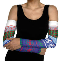Scottish Christmas Arm Sleeves Xmas Royal Lions and Tartan - Wonder Print Shop