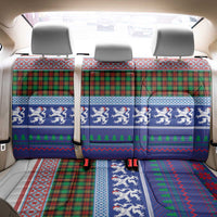Scottish Christmas Back Car Seat Cover Xmas Royal Lions and Tartan - Wonder Print Shop