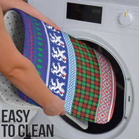 Scottish Christmas Bathroom Set Xmas Royal Lions and Tartan - Wonder Print Shop